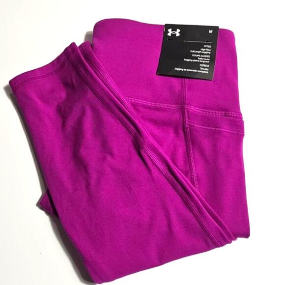 Women's Under Armour Movement High waisted Leggings Magenta Medium - Picture 1 of 5